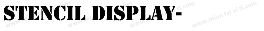 stencil Display字体转换